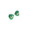 Boucles d'oreilles BULGARI - Boucles d’oreilles Coeur pierres vertes 58 Facettes