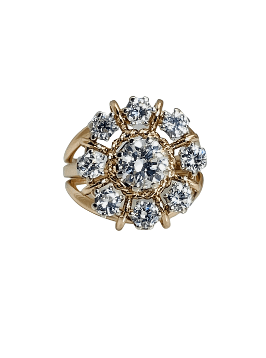 Bague 52 Bague Marguerite Diamants 58 Facettes