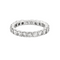 Bague 51 Alliance américaine Or blanc Diamants 1.20ct 58 Facettes 240095