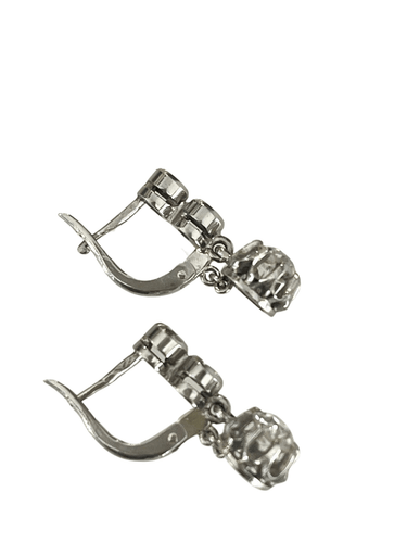 Boucles d'oreilles Boucles d'Oreilles Platine Et Diamant 58 Facettes
