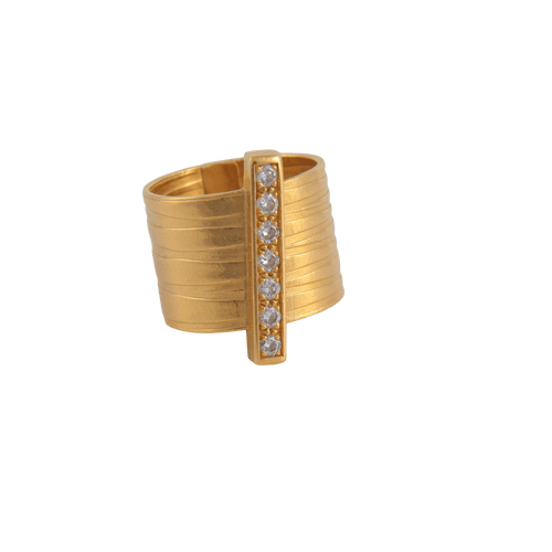 Bague 43 Bague Ligne Diamants PM 58 Facettes 1