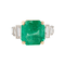 Bague 53 Bague Emeraude et Diamants 58 Facettes