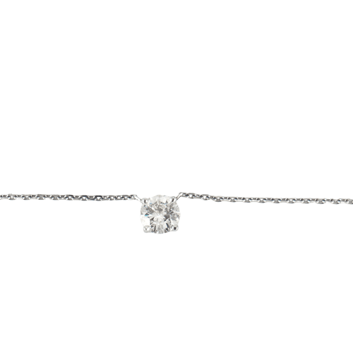 Collier Collier en Or Blanc & diamants 58 Facettes
