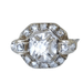Ring Square Art Deco diamond ring 58 Facettes
