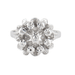Ring 51 “Flower” ring in white gold and diamonds 58 Facettes P10L5