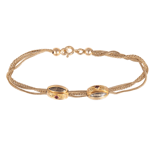 Bracelet Bracelet époque Napoléon III à coulants 58 Facettes