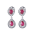 Earrings Ruby Diamond Earrings 58 Facettes 1