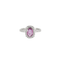 Bague 53.5 Bague Saphir rose et Diamants 58 Facettes BO763
