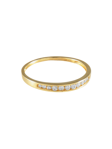 Bague 52.5 BAGUE ALLIANCE OR 58 Facettes AL190