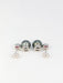Earrings Tahitian pearl earrings, pink tourmalines 58 Facettes