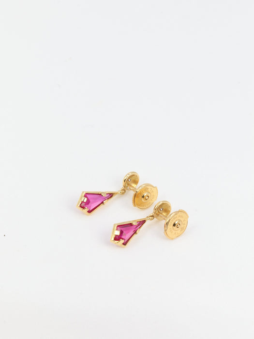 Boucles d'oreilles Boucles d’oreilles en Or, Tourmaline 58 Facettes 666