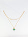 Emerald and diamond necklace 58 Facettes 391.12