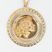 Vintage medal pendant in yellow and white gold 58 Facettes 672