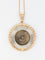 Pendentif Médaille vintage en or jaune et blanc 58 Facettes 672