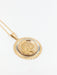 Pendentif Médaille vintage en or jaune et blanc 58 Facettes 672