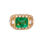 Bague Bague Emeraude de Colombie Diamants 58 Facettes