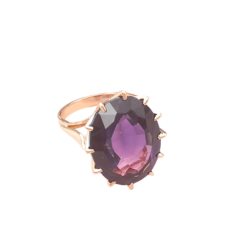 Bague Bague Grenat rhodolite violet 58 Facettes AA1609
