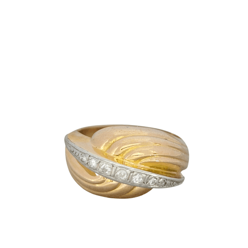 Bague Bague en or rose et diamants 58 Facettes 16026