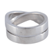 53 CARTIER ring - double ring, white gold 58 Facettes