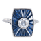 Bague Bague Art Deco saphirs et diamant 58 Facettes