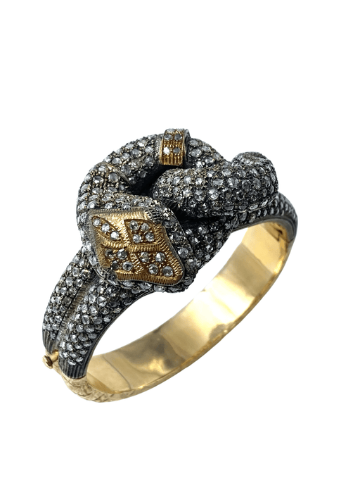 Bracelet Magnifique bracelet serpent de la fin de l’époque victorienne 58 Facettes