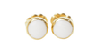 Boucles d'oreilles CLOZEAU - Boucles d'oreilles Or Résine blanche 58 Facettes clozeau