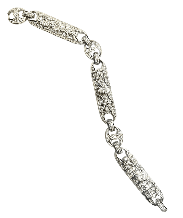 Bracelet Bracelet diamants art déco italien 58 Facettes