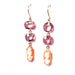 Pink spinel cameo earrings 58 Facettes