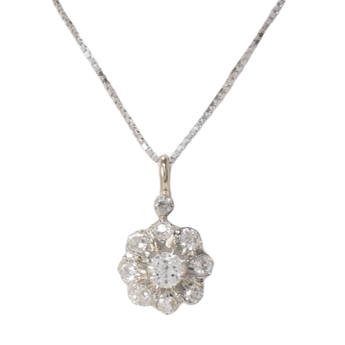 Collier Collier/pendentif marguerite diamants 58 Facettes 32111