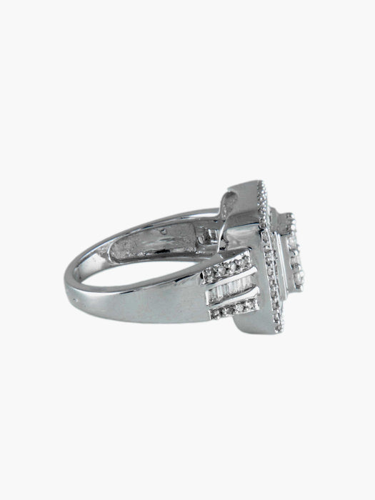 Bague 56 Bague Chevalière Diamants 58 Facettes 6310A