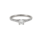 Bague 54 Bague Solitaire Or blanc Diamants 58 Facettes