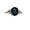 Bague Bague Saphir ovale 2.27ct Diamants 58 Facettes
