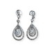 Art Deco Platinum and Diamond Drop Earrings 58 Facettes CEY3