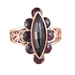 Ring 58 Marquise garnet ring from Perpignan, late XNUMXth century 58 Facettes