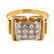 Bague Bague Tank en Or jaune, diamant 58 Facettes 4718l