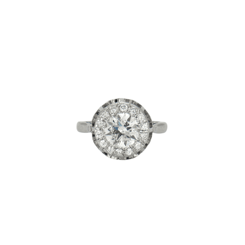 Bague 50 Bague Solitaire Platine 1.50ct 58 Facettes 8475