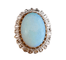 Bague 49 Bague opale cabochon et diamants 58 Facettes