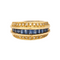 Bague 52 Bague bandeau Saphirs Diamants 58 Facettes