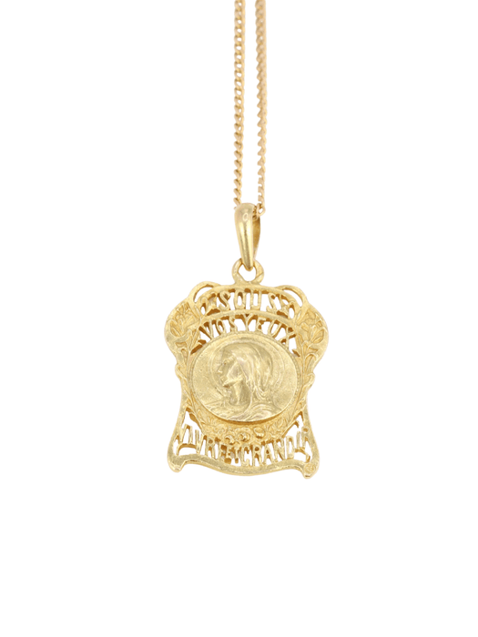 Pendentif Médaille Art Nouveau Sous vos yeux, vivre et grandir 58 Facettes 803