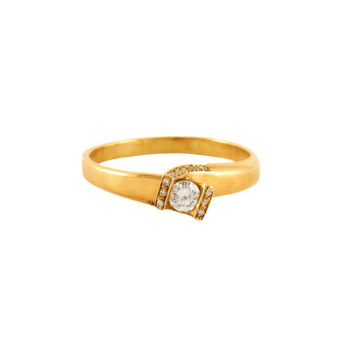 Bague Bague Or jaune diamants 58 Facettes