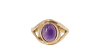 Ring Vintage ring in yellow gold and amethyst 58 Facettes 31231