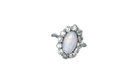 Ring Opal daisy ring surrounded by diamonds 58 Facettes