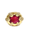Bague 53 Bague jonc or jaune rubis et diamants 58 Facettes 1-804/1