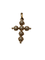 Pendentif Croix en or et perles 58 Facettes