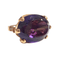 Bague Bague au design contemporain du XXe siècle en or 18 carats avec diamants et améthyste 58 Facettes Q850