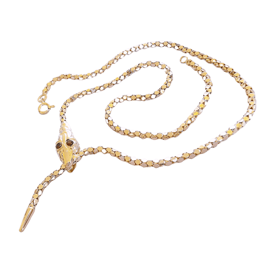 Collier Collier Serpent motifs écailles Or Jaune 58 Facettes AA 1483