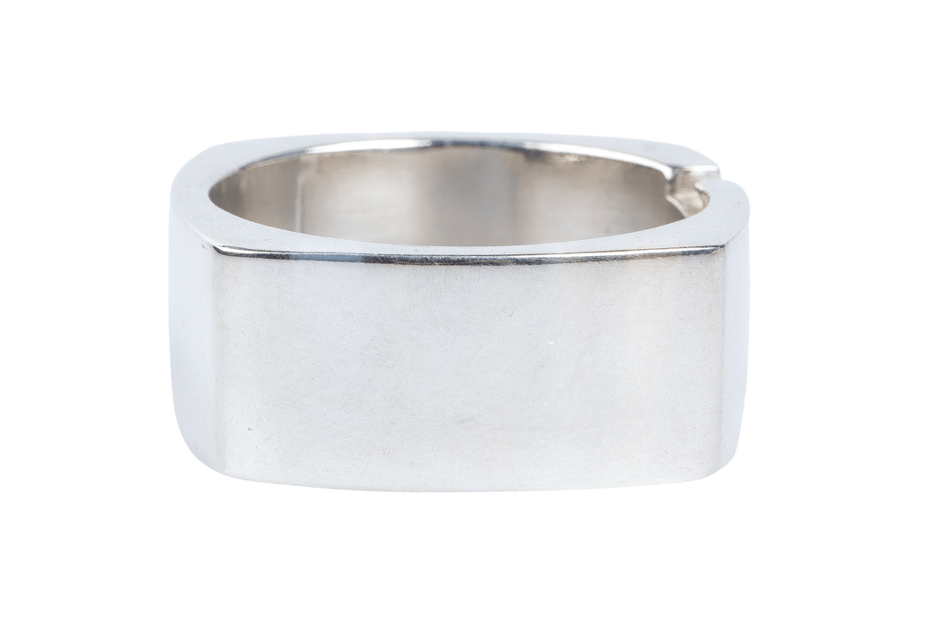 Bague 63 Versani - Bague carrée en Argent 58 Facettes BQHOMVIE84BU-100