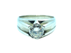 Ring Men's ring White gold Diamond 58 Facettes