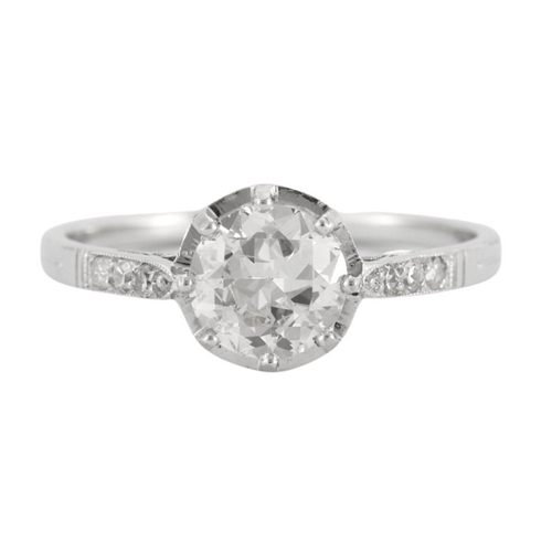 Bague 54.5 Bague vintage Solitaire 1.05ct 58 Facettes EL2-116