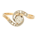Ring Tourbillon ring gold and diamonds 58 Facettes DV0569-17